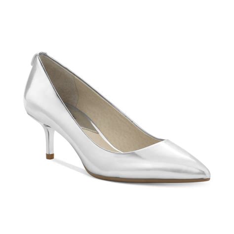 michael kors kitten heels pump|Michael Kors silver kitten heels.